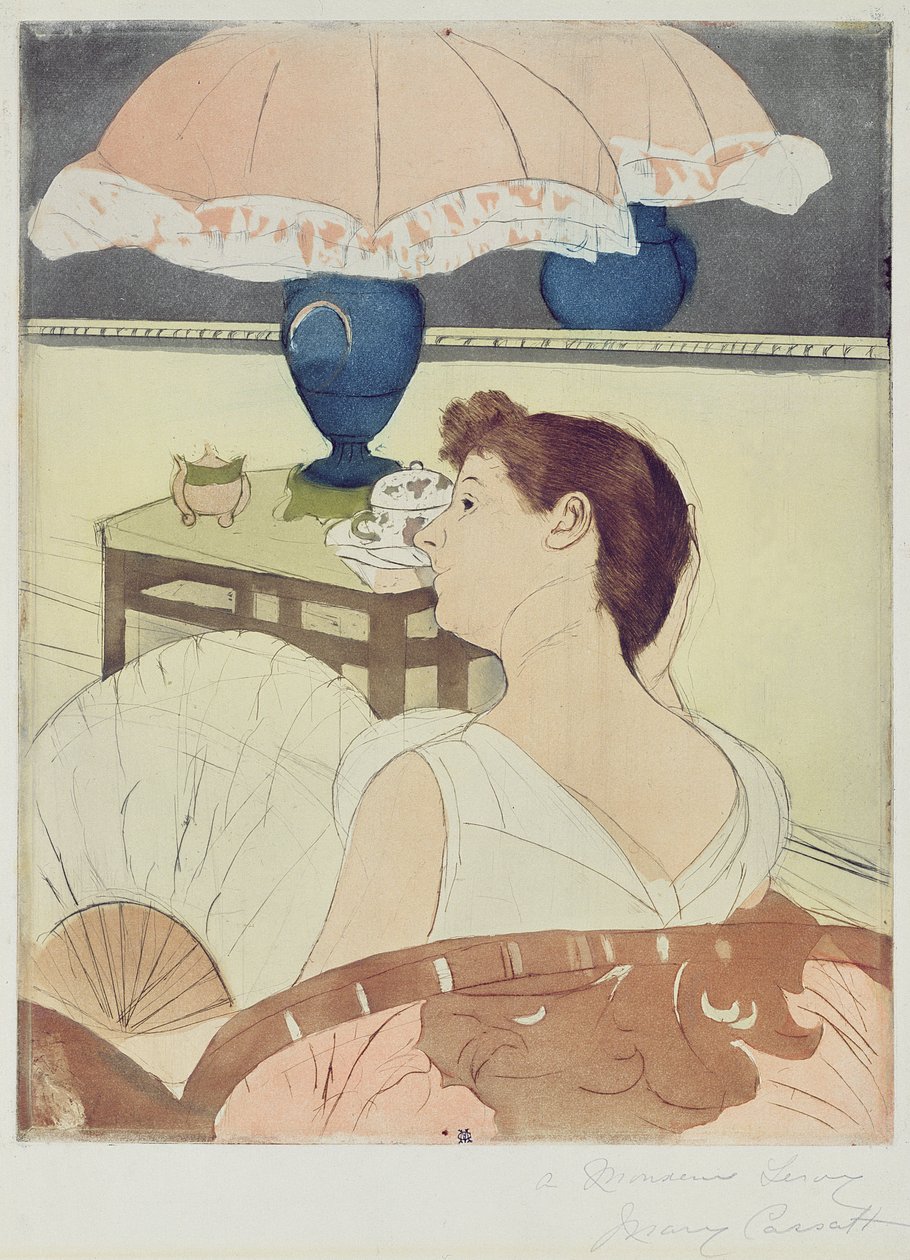 La Lampe, 1891 - Mary Cassatt