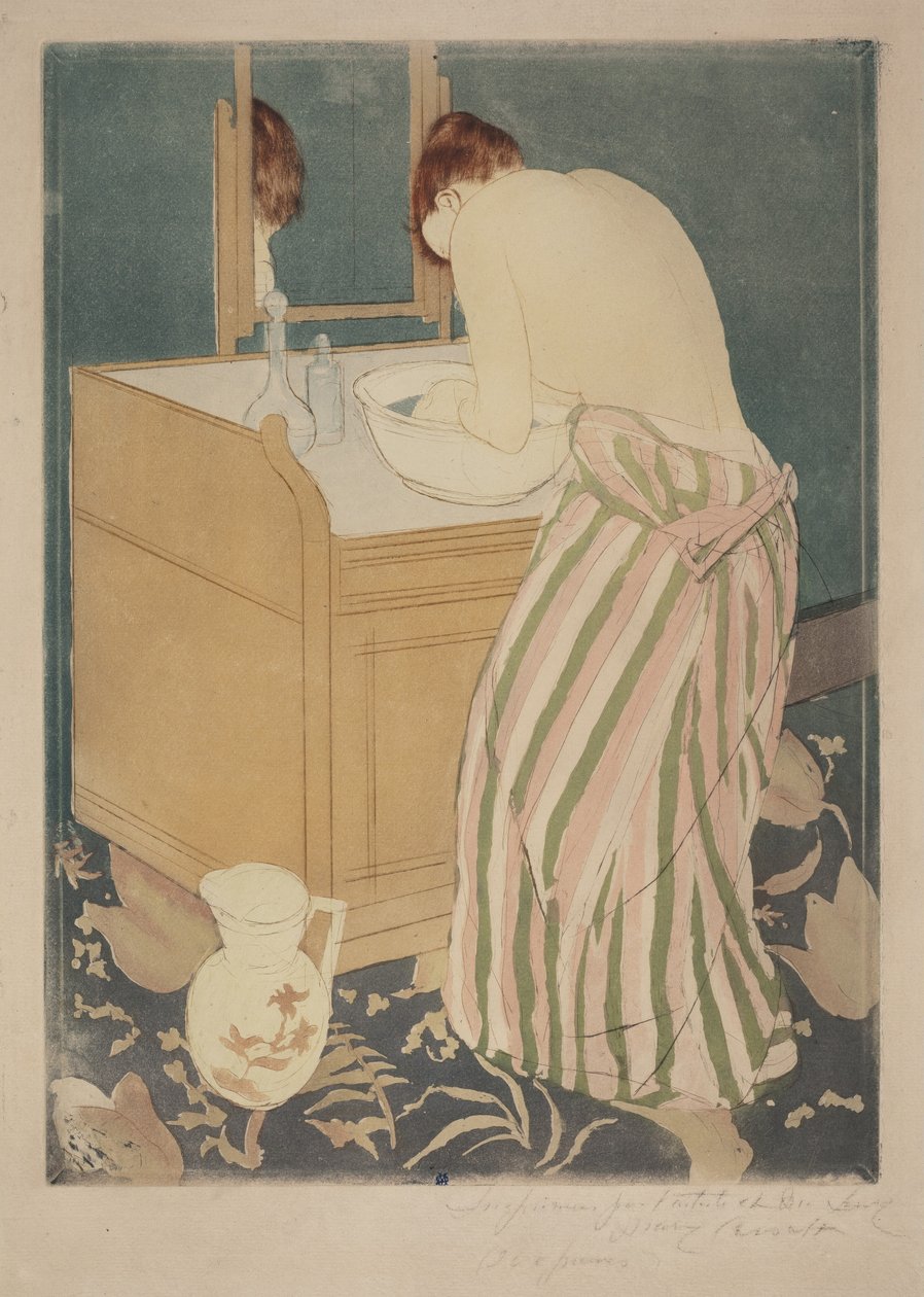 Femme se baignant - Mary Cassatt