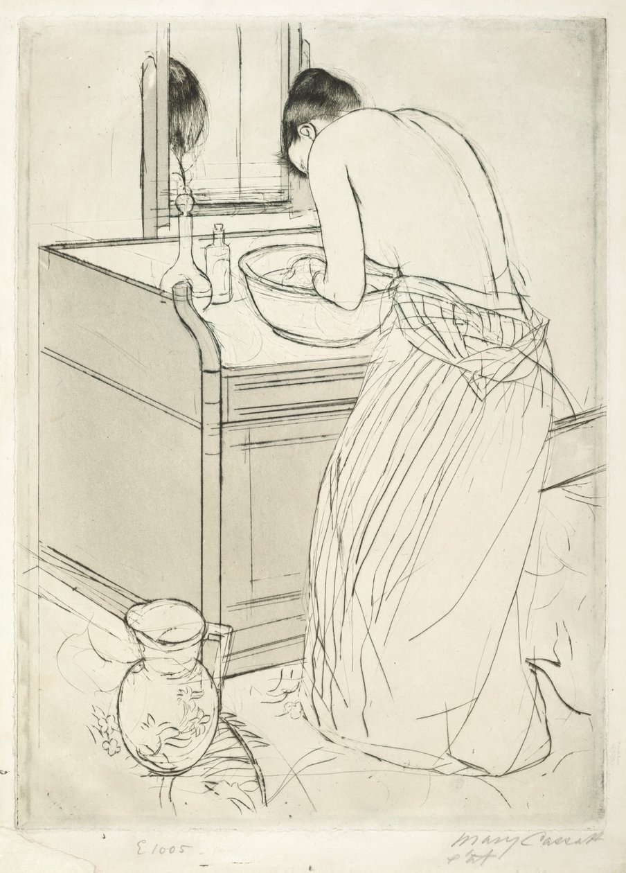 Femme se baignant, 1890-1891 - Mary Cassatt