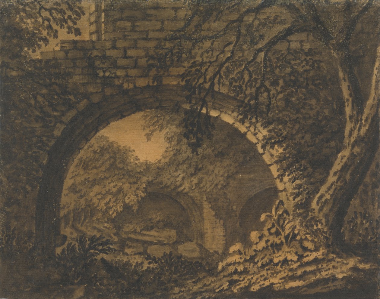 Une arche dans la voûte d