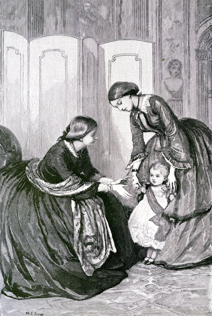 La Reine et son petit-fils le Prince Wilhelm de Prusse, c. 1880 - Mary L. Gow