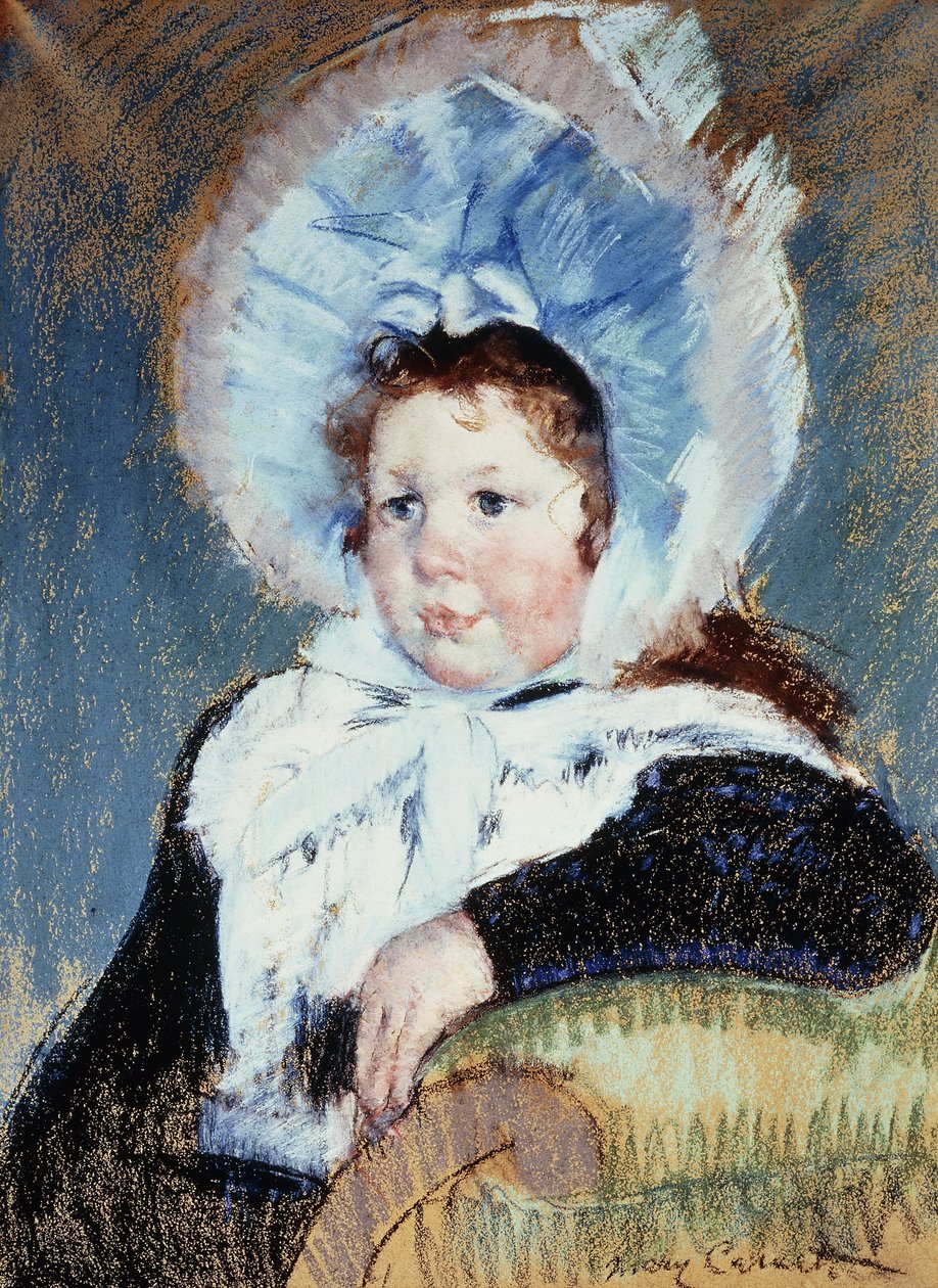 Dorothy avec un très grand bonnet et un manteau sombre, c.1904 - Mary Cassatt