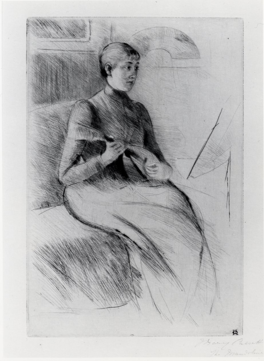 Le joueur de mandoline - Mary Stevenson Cassatt