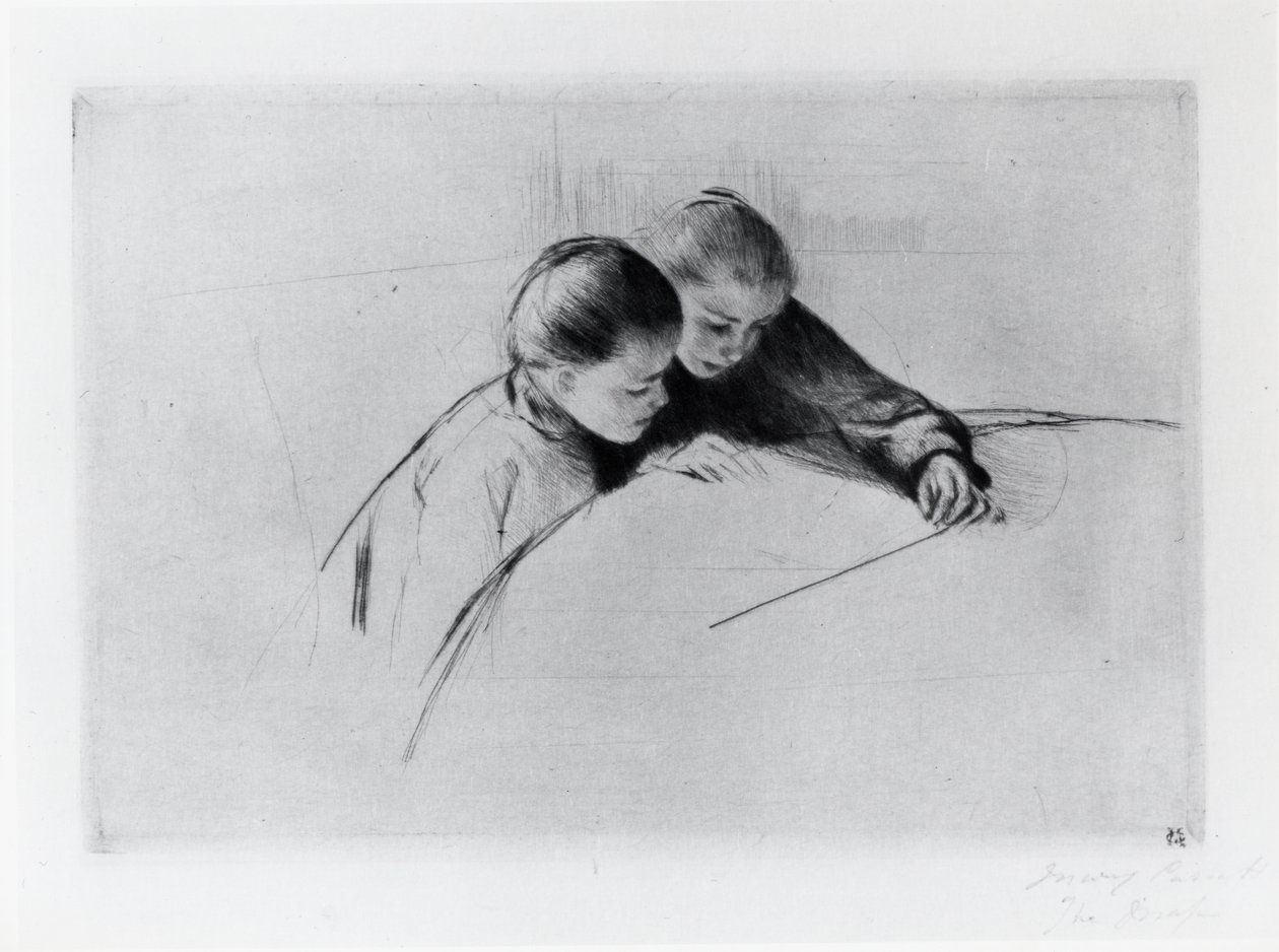La Carte, ou La Leçon - Mary Stevenson Cassatt