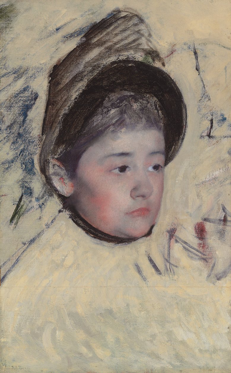 Femme portant un bonnet, vers 1889 - Mary Cassatt