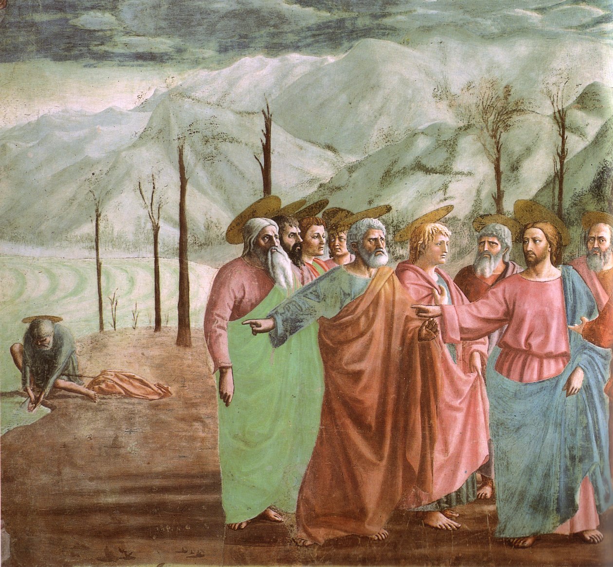 Pièce de monnaie dans la bouche du poisson - Masaccio