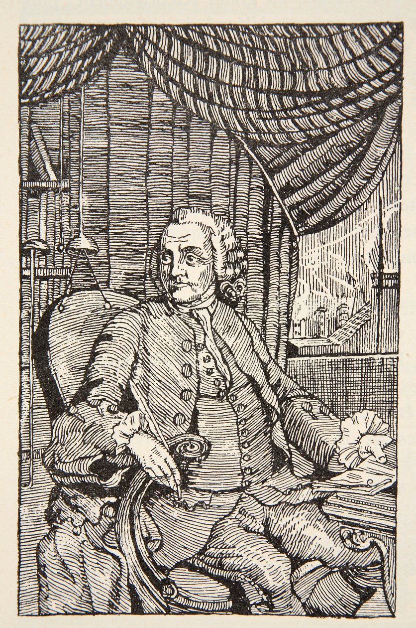 Franklin, copie par Boris Mestchersky (d.1957) illustration de 