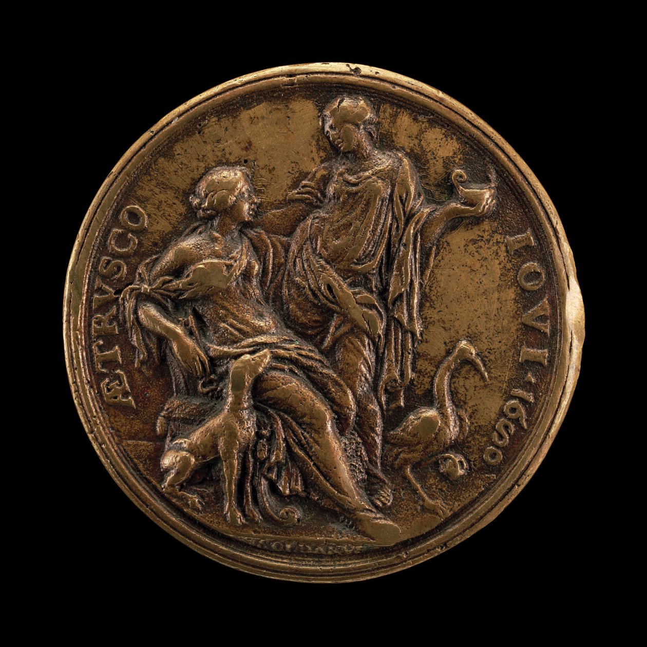Allégorie de la vigilance et de la loyauté [verso], 1680 - Massimiliano Soldani