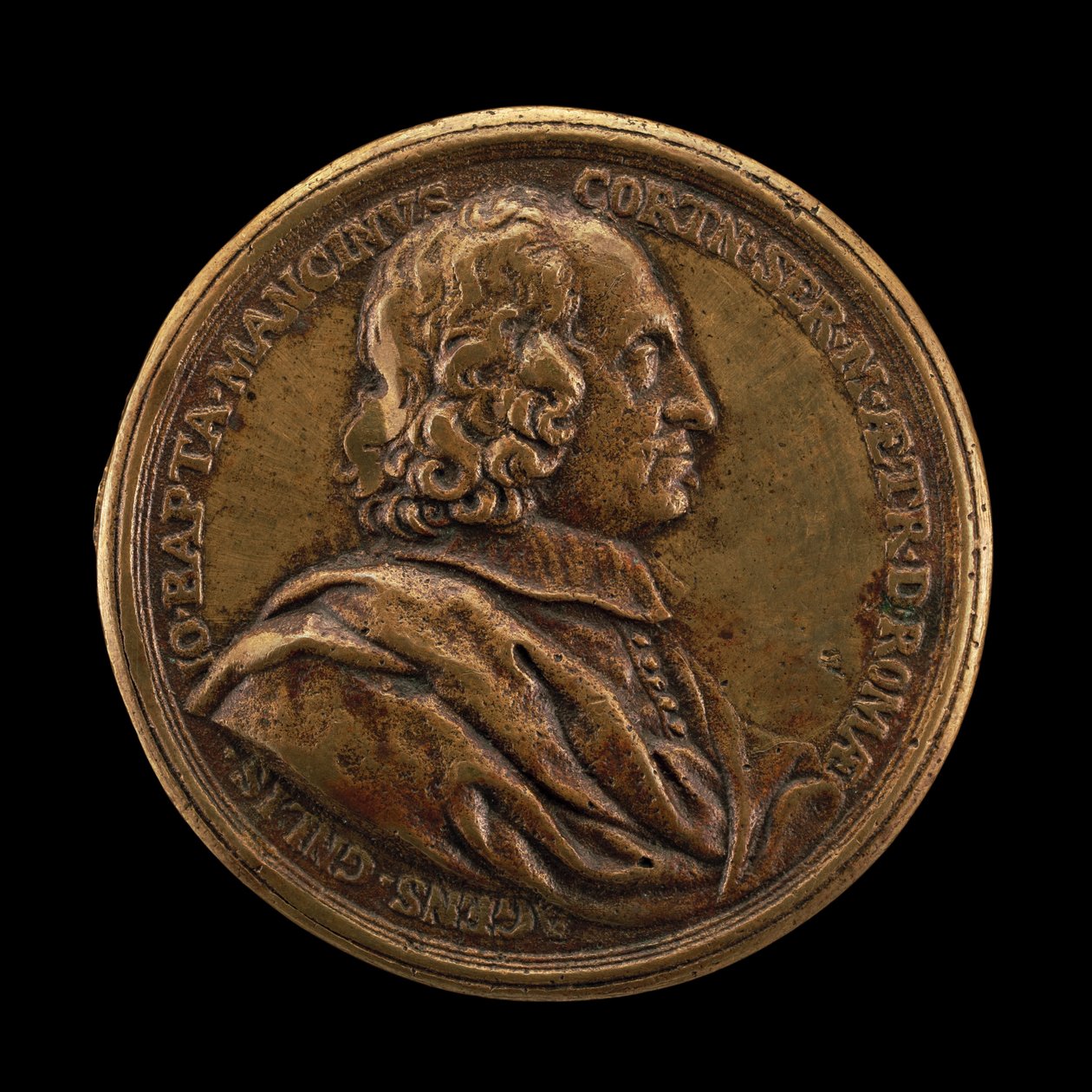Giovanni Battista Mancini, décédé en 1694, Agent Général de Toscane à Rome [recto], 1680 - Massimiliano Soldani