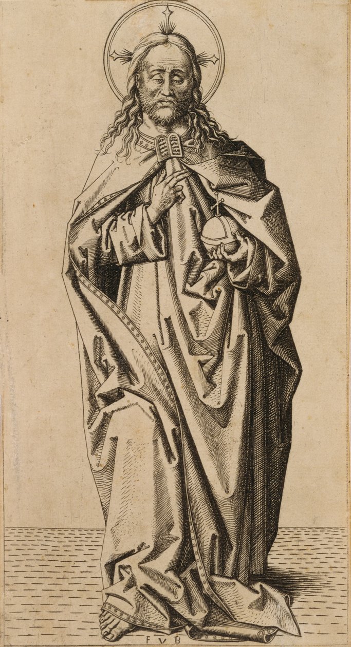 Christ, de la série Christ et les douze apôtres - Master F.V.B. fl.1480 1500 Master F.V.B. fl.1480 1500