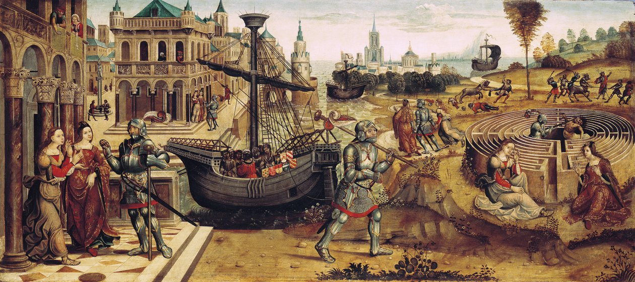 Thésée et le Minotaure, de l