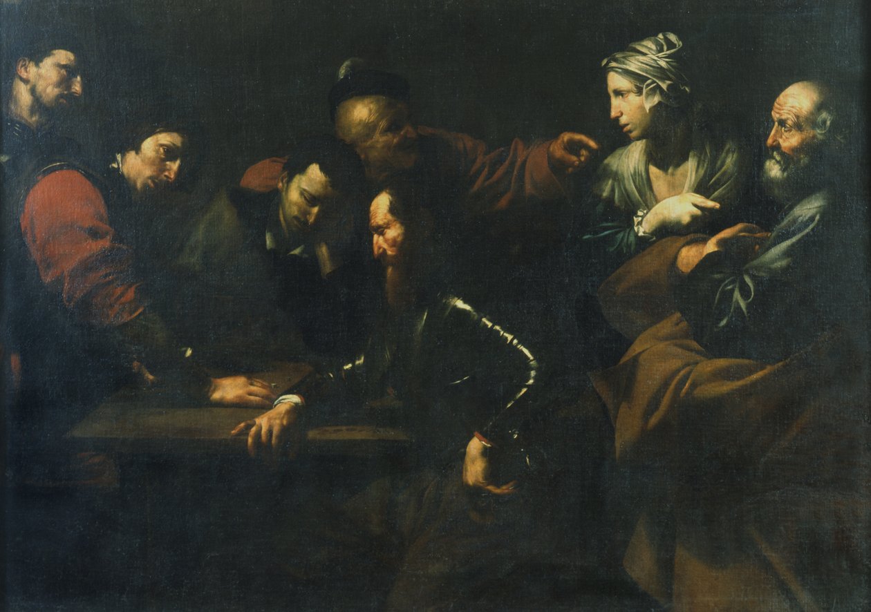Le reniement de Pierre - Master of the Judgment of Solomon