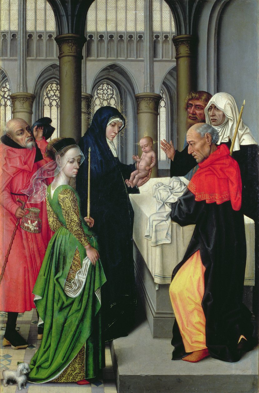 Présentation au Temple, panneau gauche d