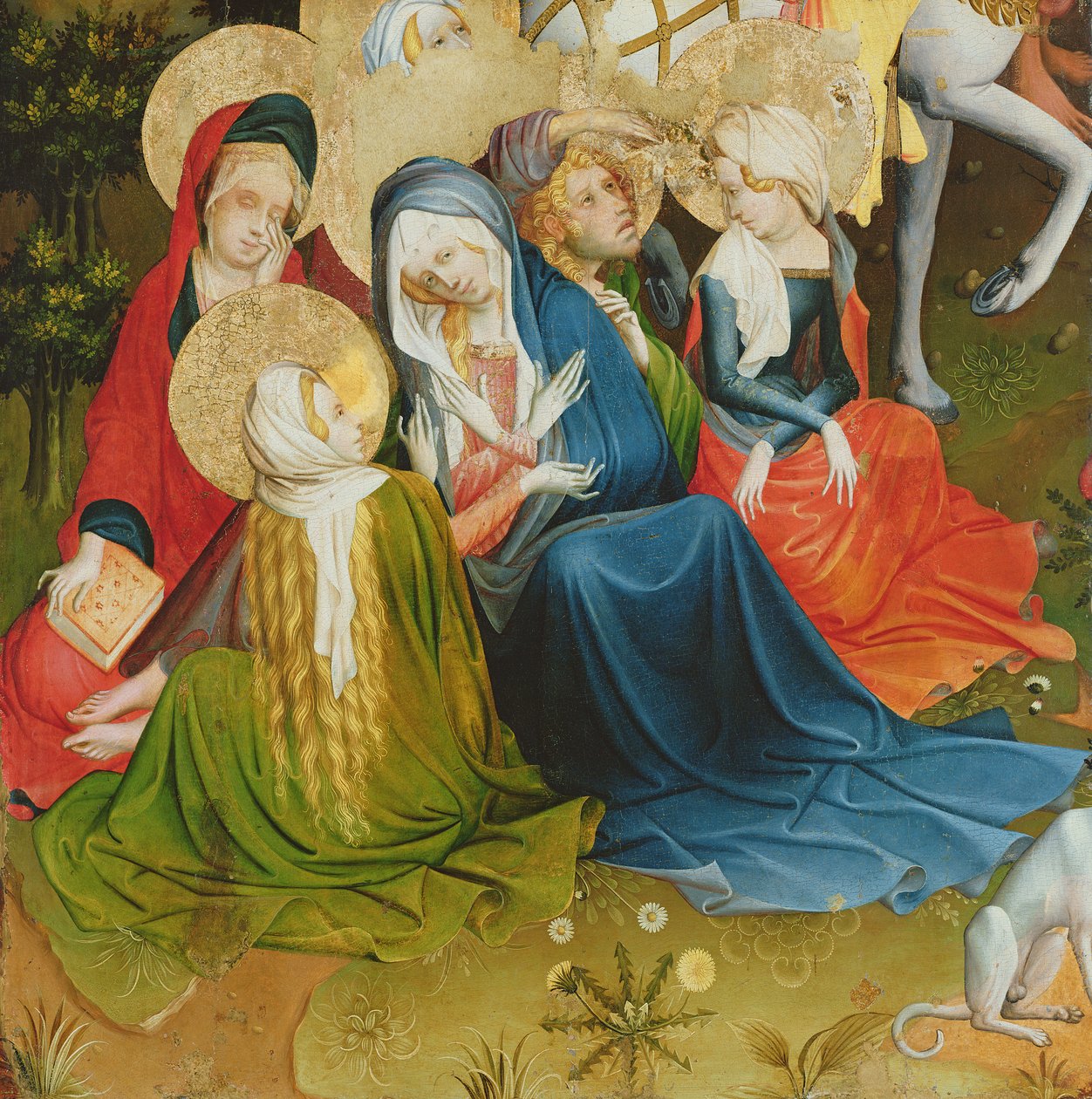 Groupe de femmes à la crucifixion, panneau de l