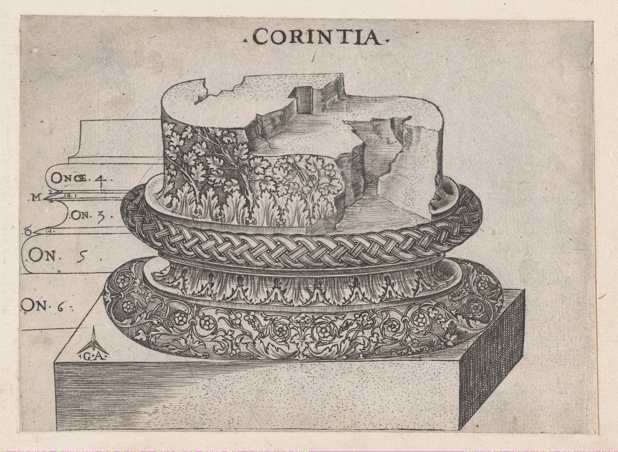 Speculum Romanae Magnificentiae : Base corinthienne - Master GA