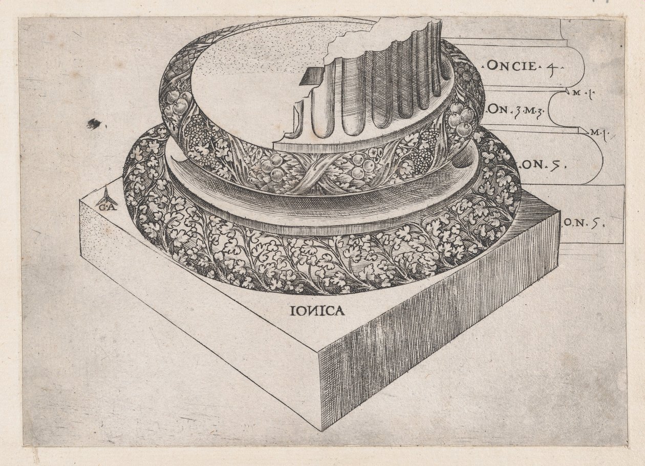 Speculum Romanae Magnificentiae : base ionique - Master GA