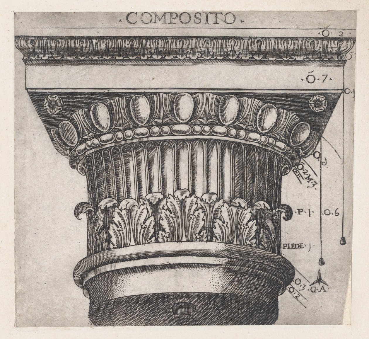 Speculum Romanae Magnificentiae: Chapiteau ionique - Master GA