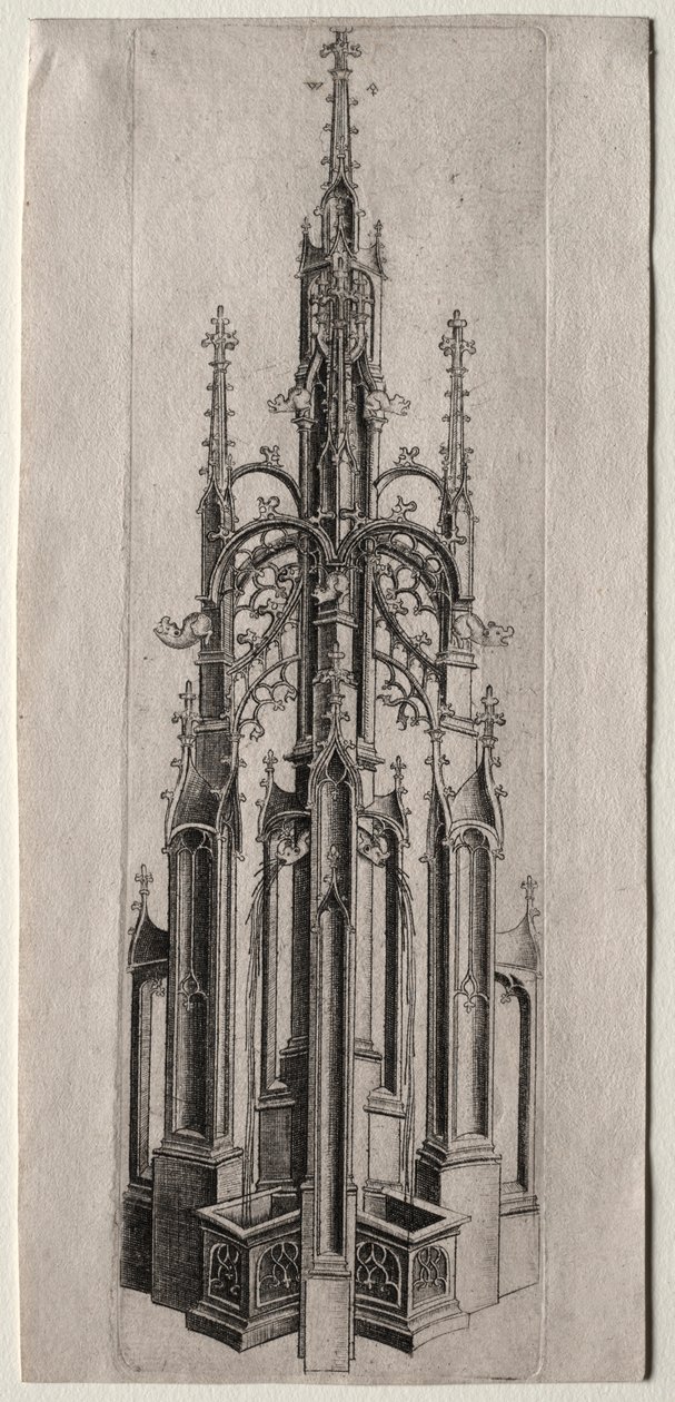 Conception pour une fontaine gothique, vers 1470 - Master W with the Key