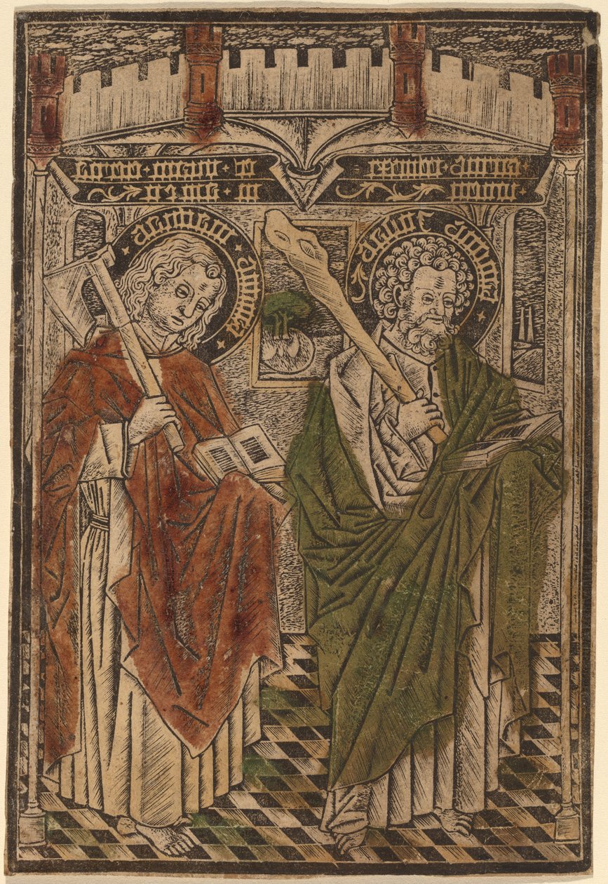 Saint Matthias et Saint Jude avec des Articles du Credo - Master d