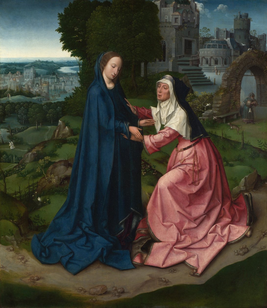 La Visitation de la Vierge à Sainte Élisabeth. Panneau d