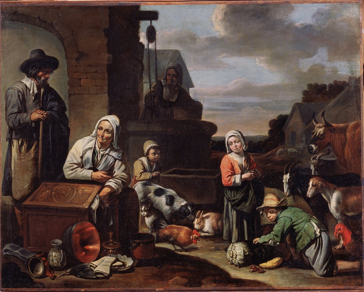 Paysans au puits - Master of Beguins
