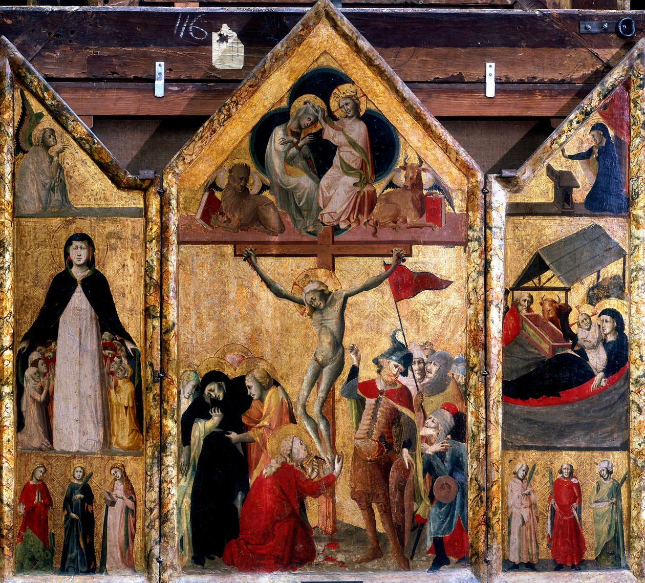 Triptyque avec la Crucifixion comme panneau central, vers 1333 - Master of Bologna
