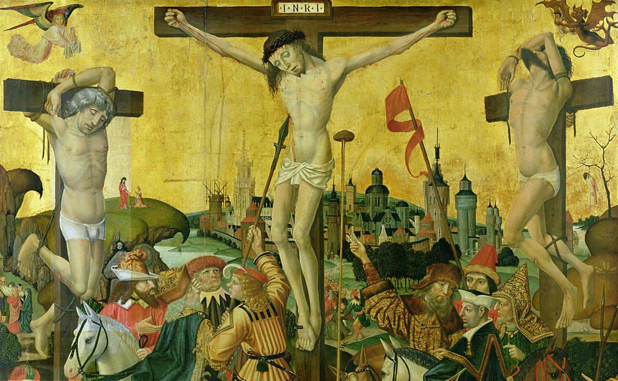 La Crucifixion, vers 1500 (détail) - Master of Hamburg