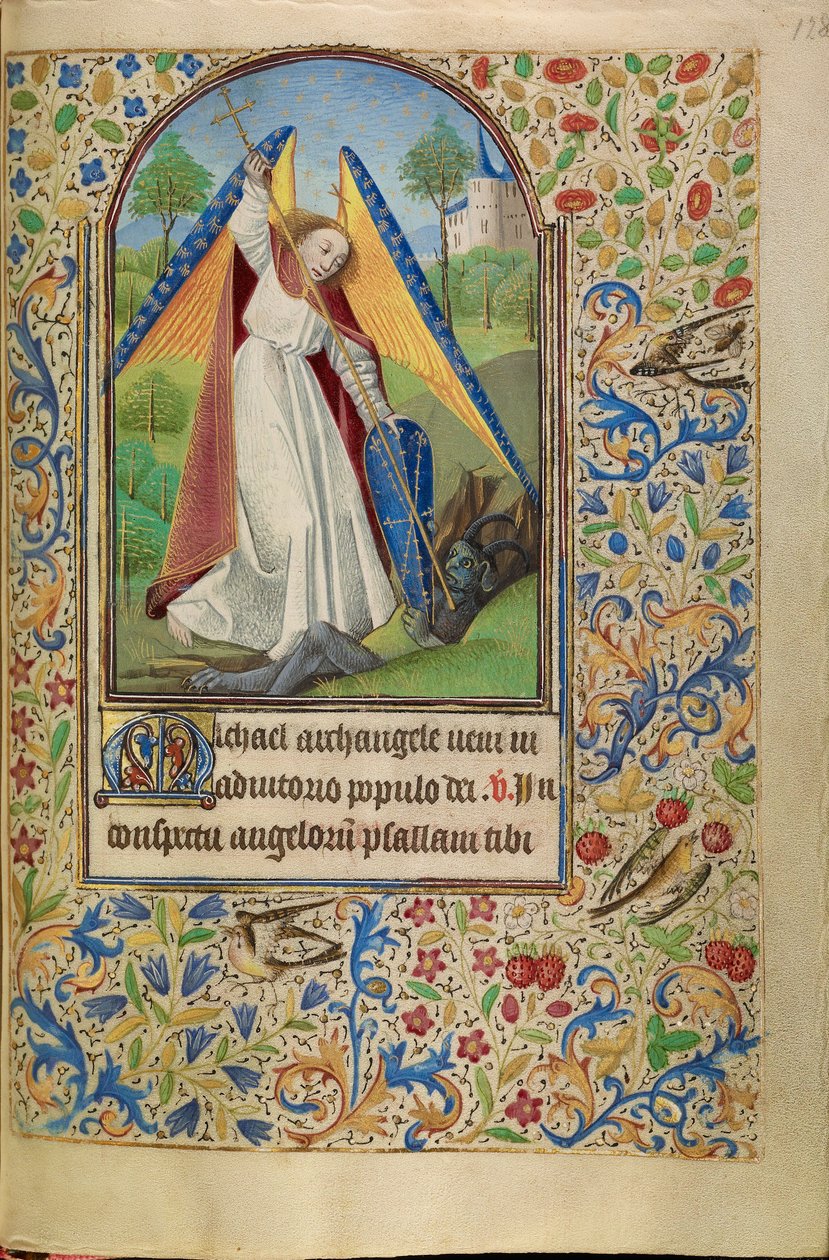 Saint Michel aux prises avec le diable - Master of Jacques of Luxembourg