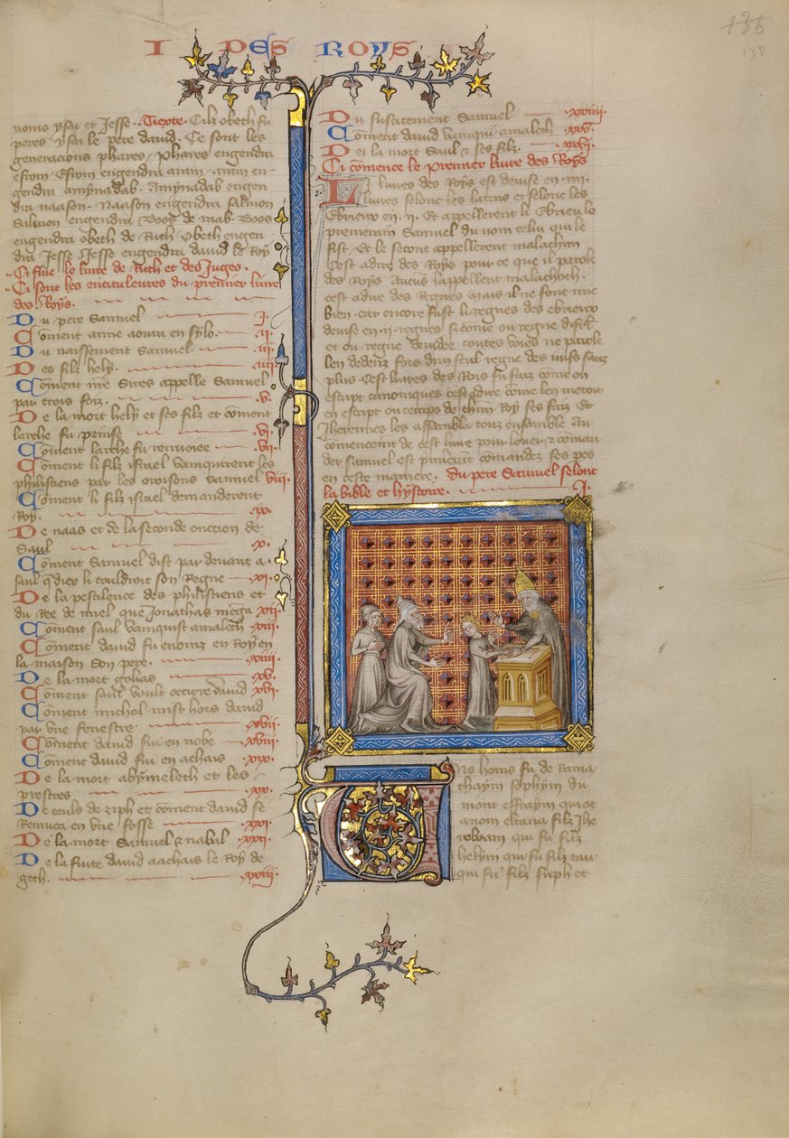 Samuel devant le prêtre Eli - Master of Jean de Mandeville