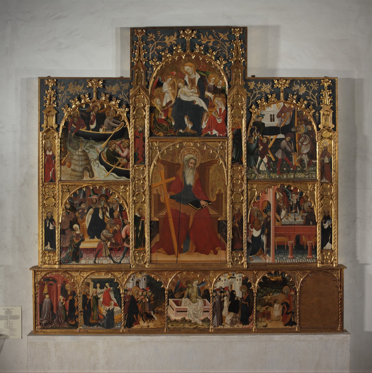 Retable avec scènes de la vie de Saint André, vers 1420-30 - Master of Roussillon