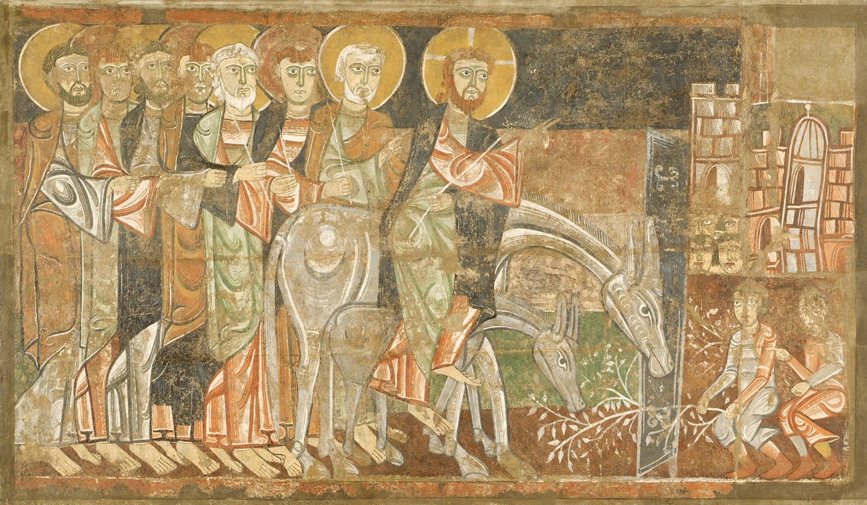 Entrée du Christ à Jérusalem, c.1125 - Master of San Baudel