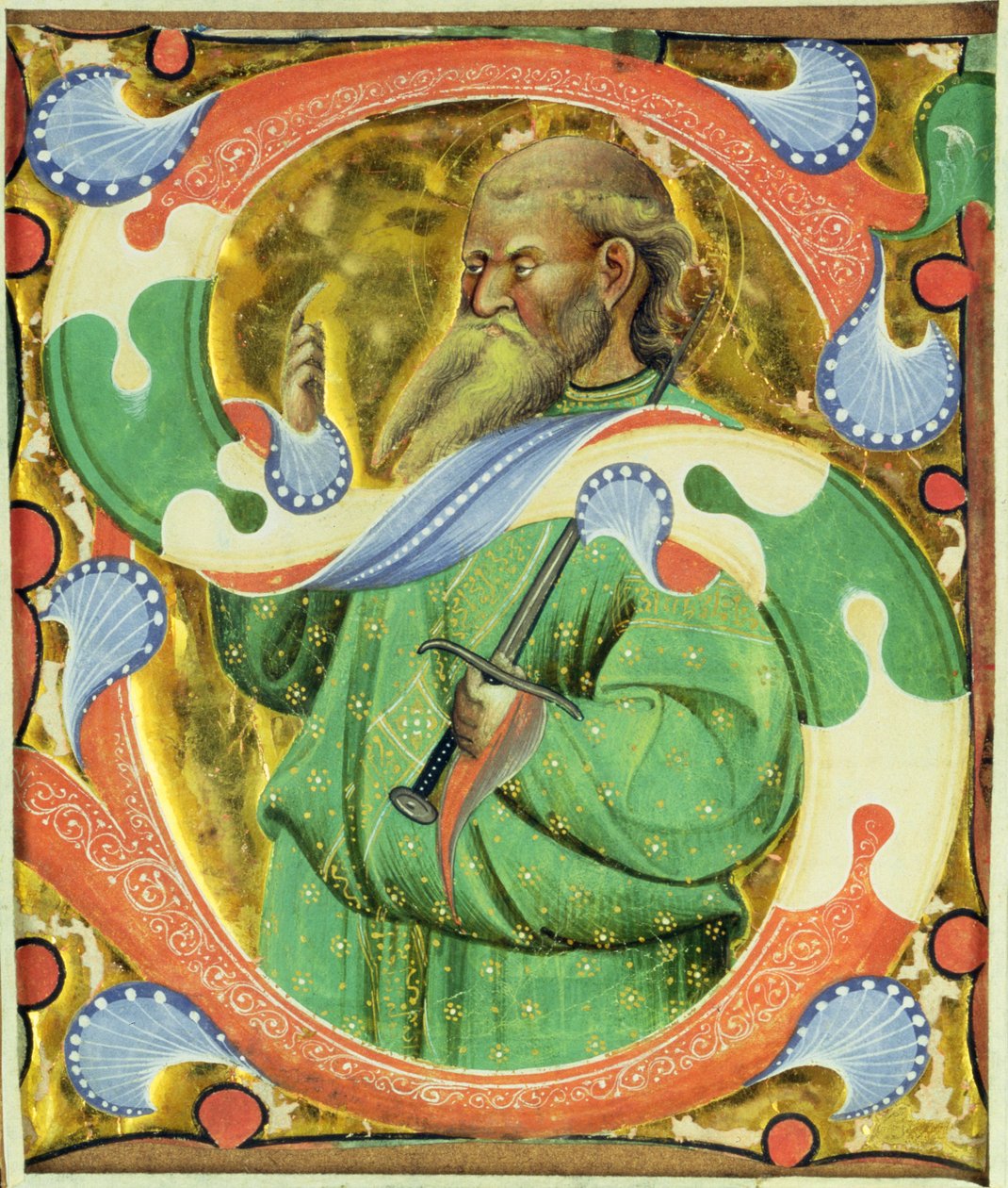 Initiale historiée 