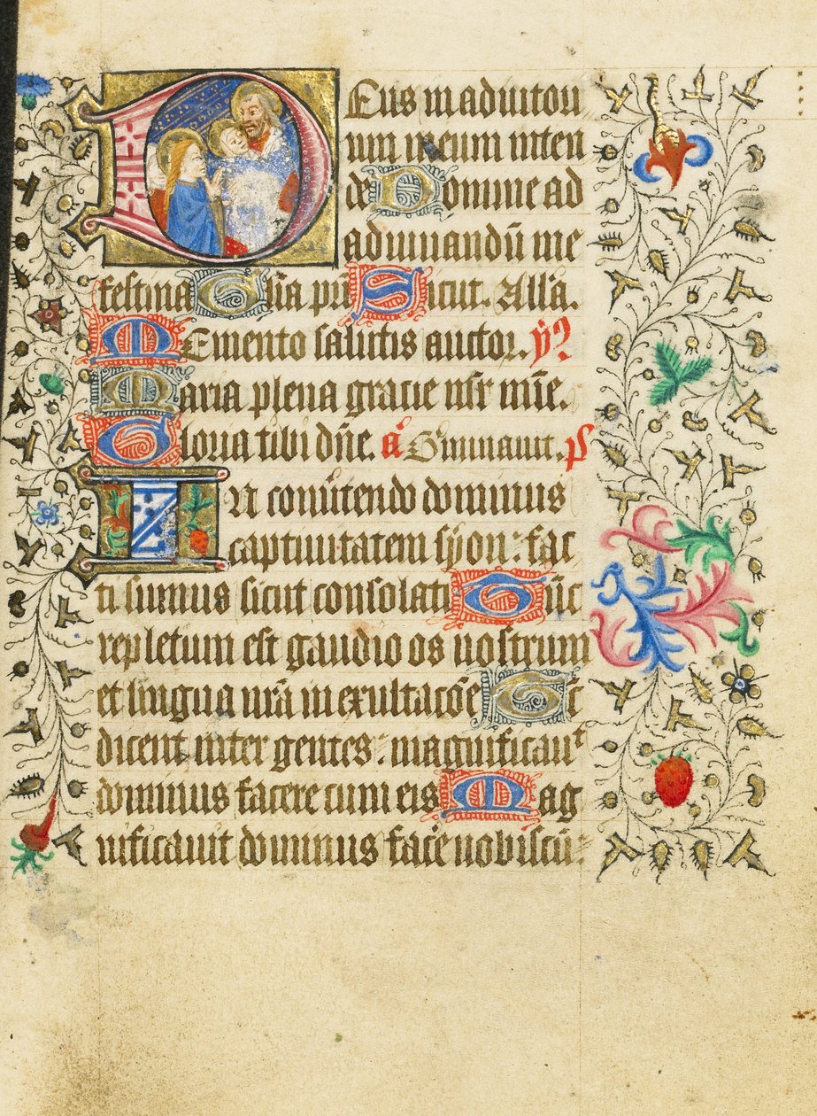 Initiale D : La présentation au Temple - Master of Sir John Fastolf