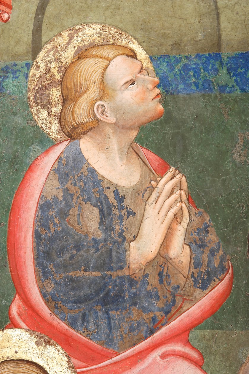 La Pentecôte (détail avec un saint en prière) - Master of Vignola