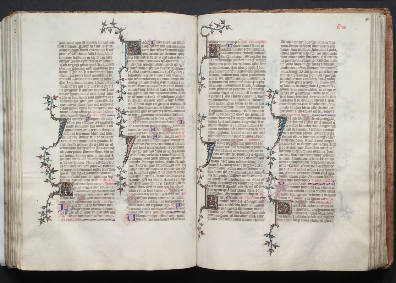 Le Missel de Gotha : Fol. 100r, Texte - Master of the Boqueteaux