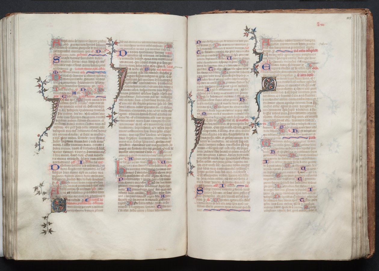 Le Missel de Gotha : Fol. 104v, Texte - Master of the Boqueteaux