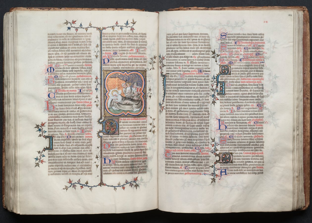 Le Missel de Gotha : Fol. 114r, Texte - Master of the Boqueteaux