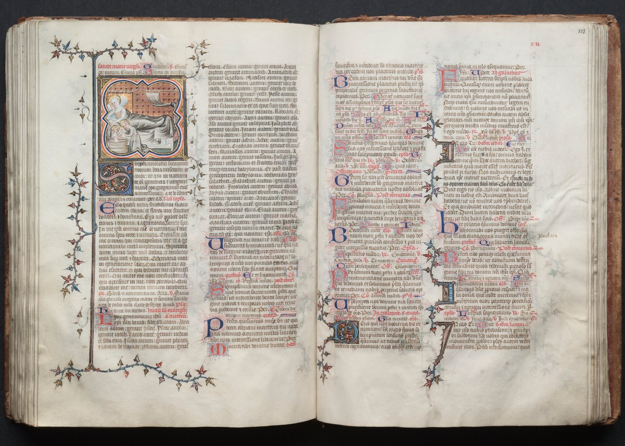 Le Missel de Gotha : Fol. 123r, Texte - Master of the Boqueteaux