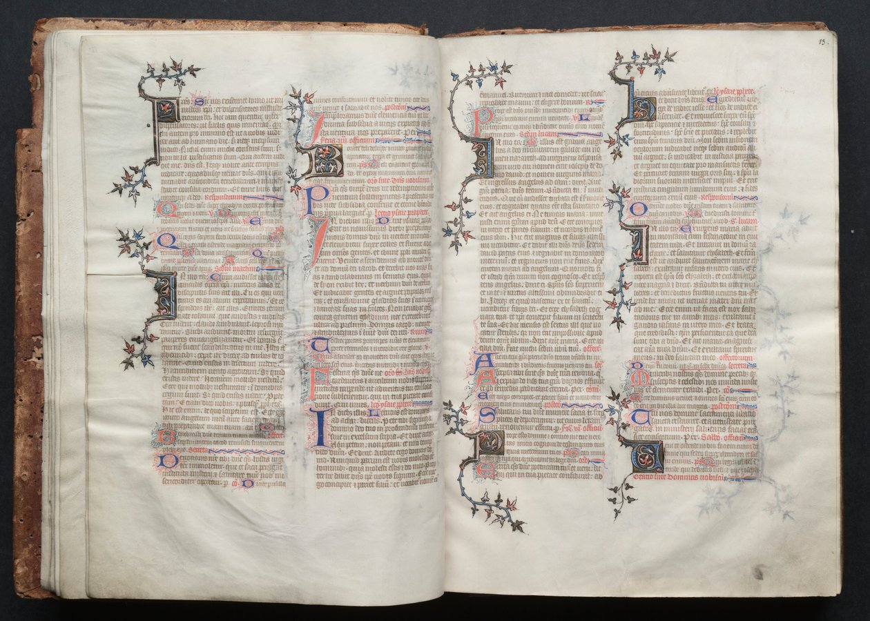 Le Missel de Gotha : Fol. 12v, Texte - Master of the Boqueteaux