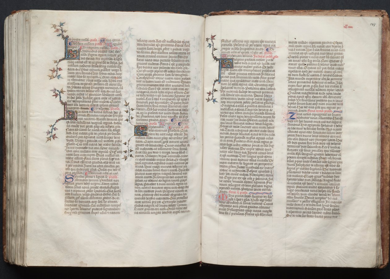 Le Missel de Gotha : Fol. 145r, Texte - Master of the Boqueteaux