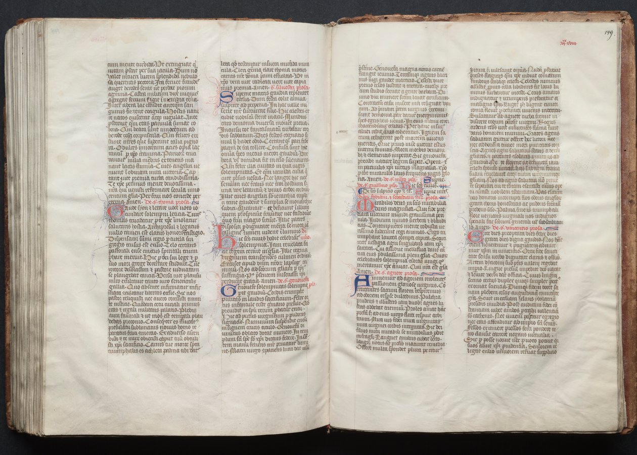 Le Missel de Gotha : Fol. 149r, Texte - Master of the Boqueteaux