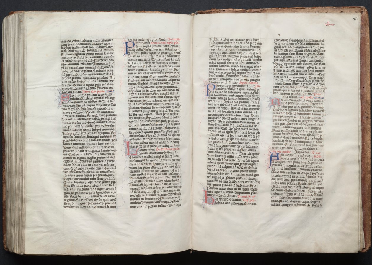 Le Missel de Gotha : Fol. 155r, Texte - Master of the Boqueteaux