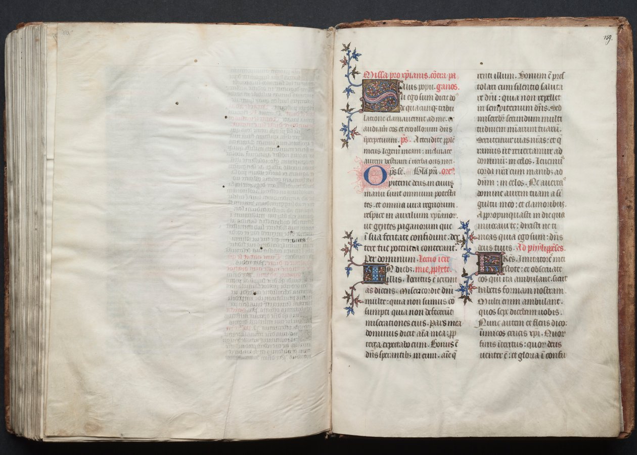 Le Missel de Gotha: Fol. 158v, Texte, vers 1375 - Master of the Boqueteaux