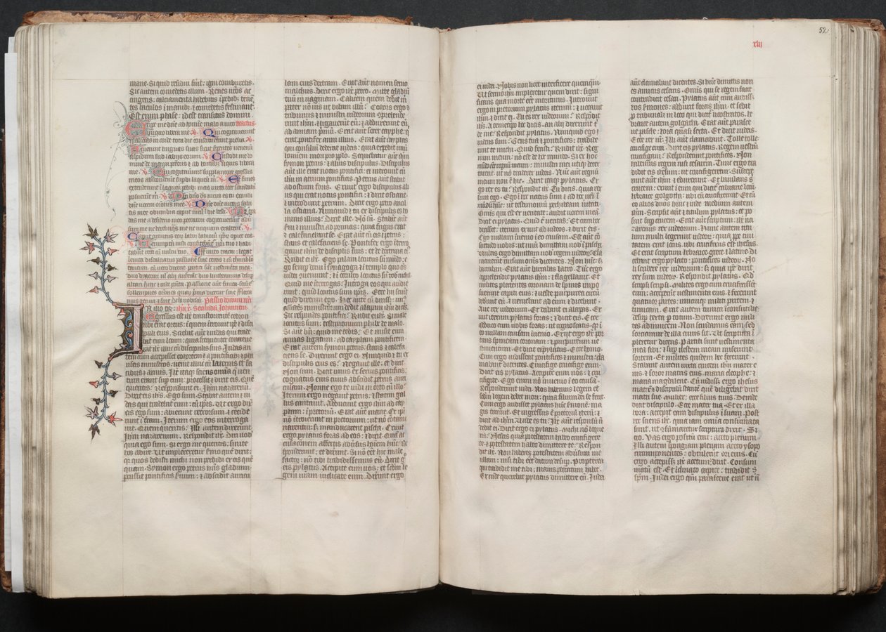 Le Missel de Gotha : Fol. 51v, Texte - Master of the Boqueteaux