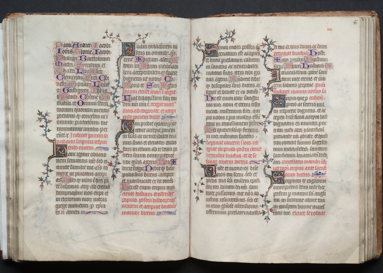 Le Missel de Gotha : Fol. 65v, Texte - Master of the Boqueteaux
