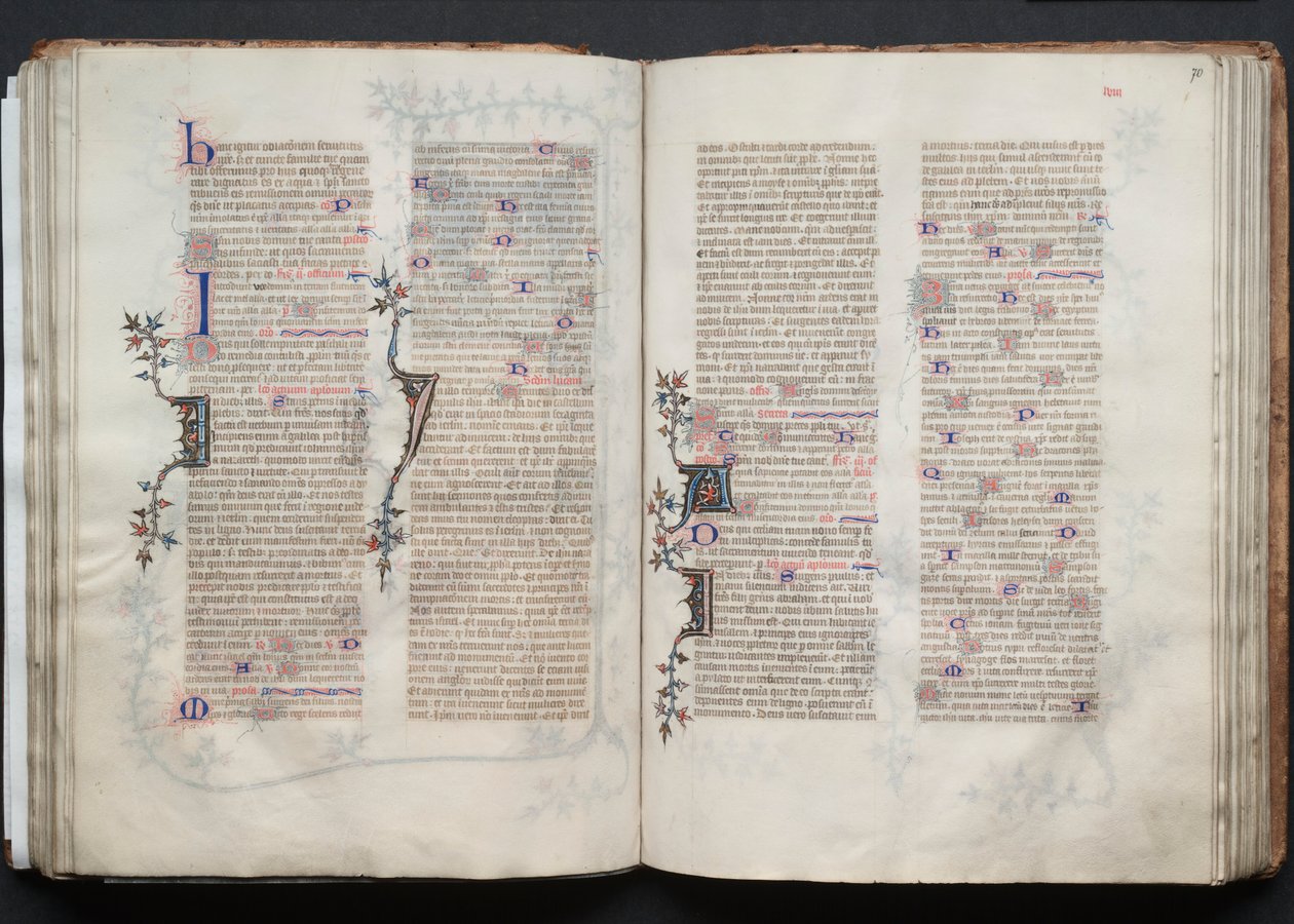 Le Missel de Gotha : Fol. 70r, Texte - Master of the Boqueteaux