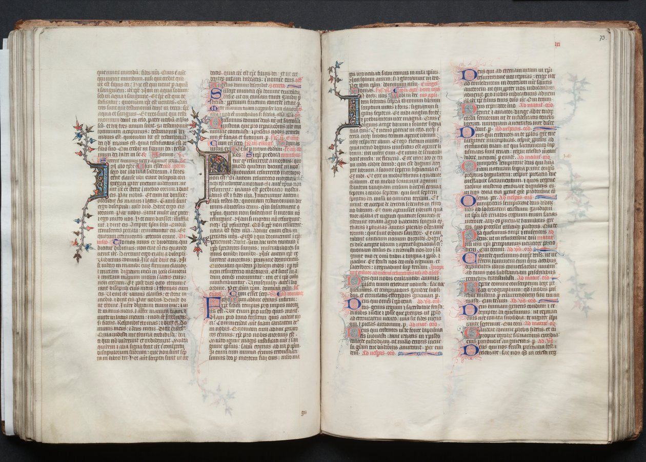 Le Missel de Gotha : Fol. 73r, Texte - Master of the Boqueteaux