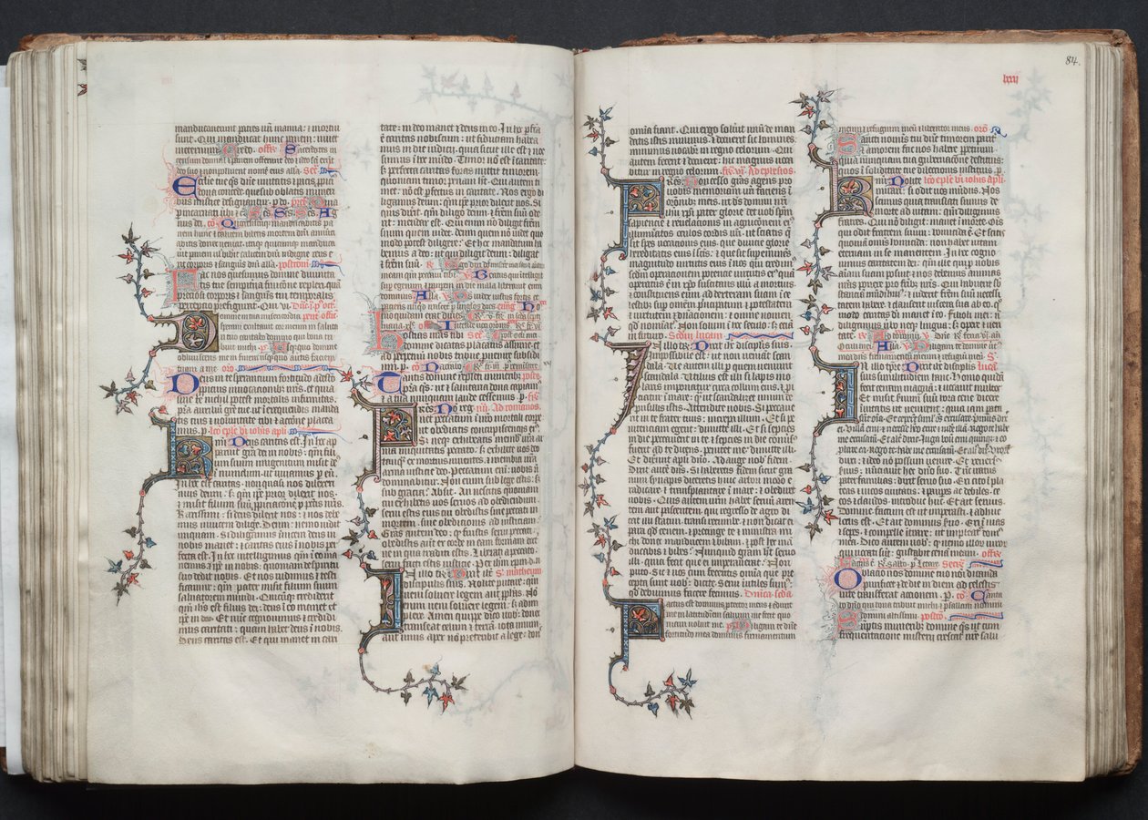Le Missel de Gotha : Fol. 84r, Texte - Master of the Boqueteaux