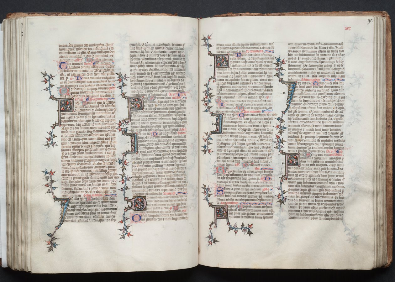 Le Missel de Gotha : Fol. 90v, Texte - Master of the Boqueteaux