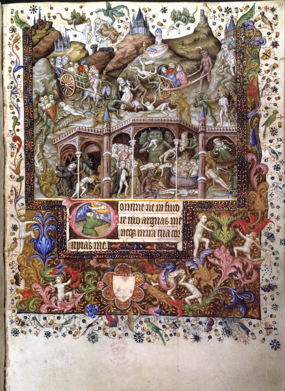 Scène en enfer, illustration d